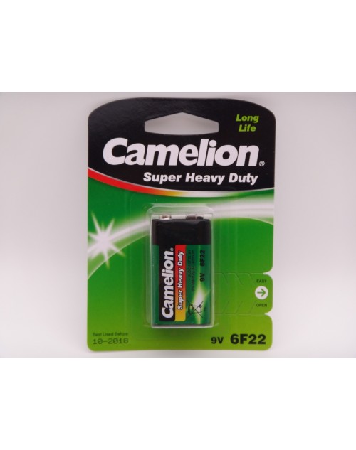 Camelion 9V 6F22 baterie super heavy duty zinc carbon blister 1